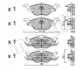 METELLI Sada brzdovch destiek ‐ MT 22-0257-0