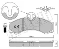 Sada brzdovch destiek METELLI ‐ MT 22-0262-0