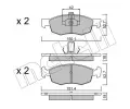 METELLI Sada brzdovch destiek ‐ MT 22-0274-2