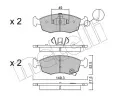 METELLI Sada brzdovch destiek ‐ MT 22-0274-5