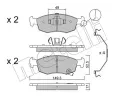 Sada brzdovch destiek METELLI ‐ MT 22-0274-6