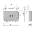 METELLI Sada brzdovch destiek ‐ MT 22-0275-0