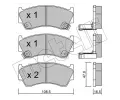 METELLI Sada brzdovch destiek ‐ MT 22-0277-0