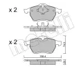 METELLI Sada brzdovch destiek ‐ MT 22-0279-0