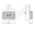 METELLI Sada brzdovch destiek ‐ MT 22-0285-0