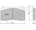 METELLI Sada brzdovch destiek ‐ MT 22-0288-1