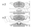 METELLI Sada brzdovch destiek ‐ MT 22-0291-0