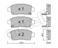 METELLI Sada brzdovch destiek ‐ MT 22-0292-0