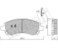 METELLI Sada brzdovch destiek ‐ MT 22-0295-0
