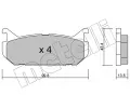 METELLI Sada brzdovch destiek ‐ MT 22-0303-0