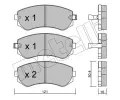 METELLI Sada brzdovch destiek ‐ MT 22-0304-0