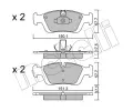 METELLI Sada brzdovch destiek ‐ MT 22-0312-0