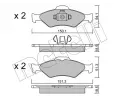 METELLI Sada brzdovch destiek ‐ MT 22-0315-0