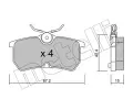 METELLI Sada brzdovch destiek ‐ MT 22-0317-0