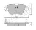 METELLI Sada brzdovch destiek ‐ MT 22-0319-0