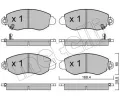 Sada brzdovch destiek METELLI ‐ MT 22-0320-0