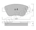 METELLI Sada brzdovch destiek ‐ MT 22-0321-1