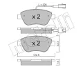 METELLI Sada brzdovch destiek ‐ MT 22-0321-3