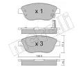 METELLI Sada brzdovch destiek ‐ MT 22-0322-2