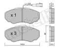 METELLI Sada brzdovch destiek ‐ MT 22-0325-0