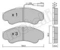 METELLI Sada brzdovch destiek ‐ MT 22-0326-0