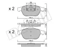 METELLI Sada brzdovch destiek ‐ MT 22-0336-1