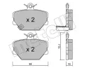 METELLI Sada brzdovch destiek ‐ MT 22-0341-0