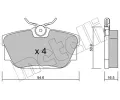 Sada brzdovch destiek METELLI ‐ MT 22-0346-0