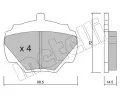 METELLI Sada brzdovch destiek ‐ MT 22-0353-0