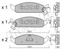 METELLI Sada brzdovch destiek ‐ MT 22-0355-0