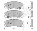 Sada brzdovch destiek METELLI ‐ MT 22-0357-1