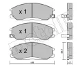 METELLI Sada brzdovch destiek ‐ MT 22-0364-0