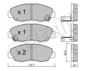METELLI Sada brzdovch destiek ‐ MT 22-0384-0
