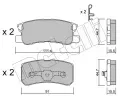 METELLI Sada brzdovch destiek ‐ MT 22-0400-0
