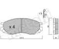 METELLI Sada brzdovch destiek ‐ MT 22-0401-0