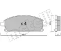 METELLI Sada brzdovch destiek ‐ MT 22-0406-0