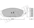 METELLI Sada brzdovch destiek ‐ MT 22-0409-0