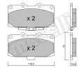 METELLI Sada brzdovch destiek ‐ MT 22-0413-0