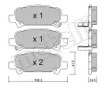 METELLI Sada brzdovch destiek ‐ MT 22-0414-0