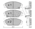 METELLI Sada brzdovch destiek ‐ MT 22-0435-0