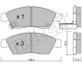 METELLI Sada brzdovch destiek ‐ MT 22-0437-0