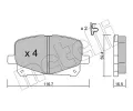 METELLI Sada brzdovch destiek ‐ MT 22-0443-0