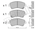 METELLI Sada brzdovch destiek ‐ MT 22-0446-0