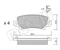 METELLI Sada brzdovch destiek ‐ MT 22-0447-0