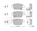 METELLI Sada brzdovch destiek ‐ MT 22-0451-0