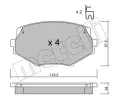METELLI Sada brzdovch destiek ‐ MT 22-0472-0