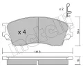 Sada brzdovch destiek METELLI ‐ MT 22-0473-0