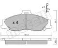 METELLI Sada brzdovch destiek ‐ MT 22-0479-0