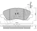 METELLI Sada brzdovch destiek ‐ MT 22-0481-0