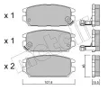 METELLI Sada brzdovch destiek ‐ MT 22-0483-0